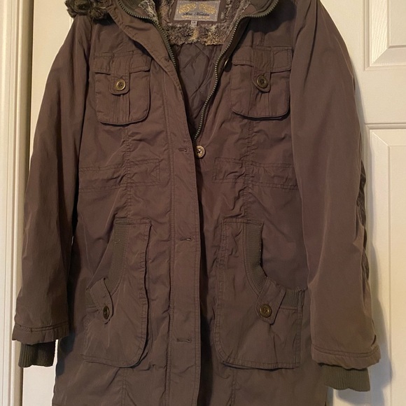 Steve Madden Jackets & Blazers - Steve Madden Taupe Utility Jacket with Hood